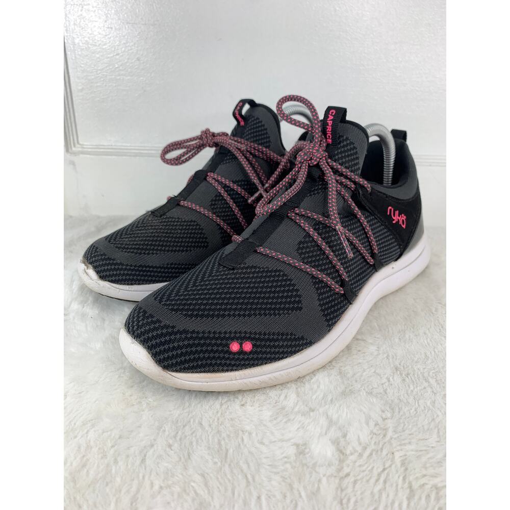 Ryka Women's Black & Pink Athletic Shoes Mesh Upper Size 8.5M